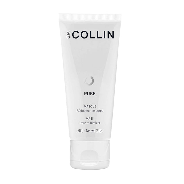 Pure Mask by G.M. Collin, clay and superberry pore minimizer, 60g tube, purifies and hydrates skin, enhances complexion