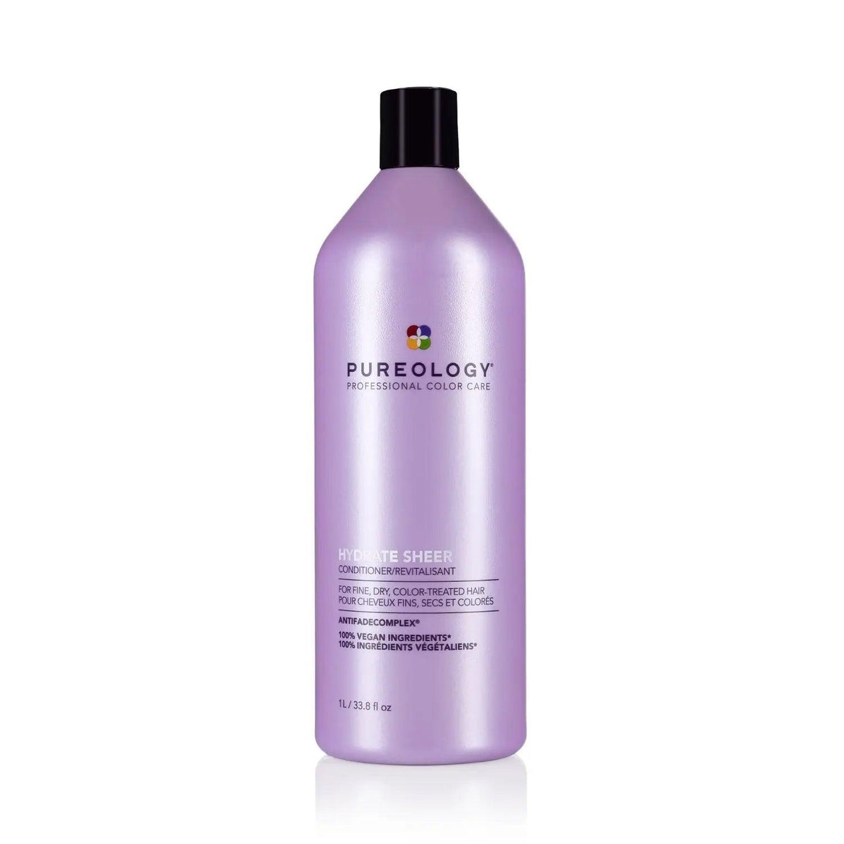 Pureology Hydrate Sheer Conditioner bottle for fine, color-treated hair, enriched with peppermint essential oils