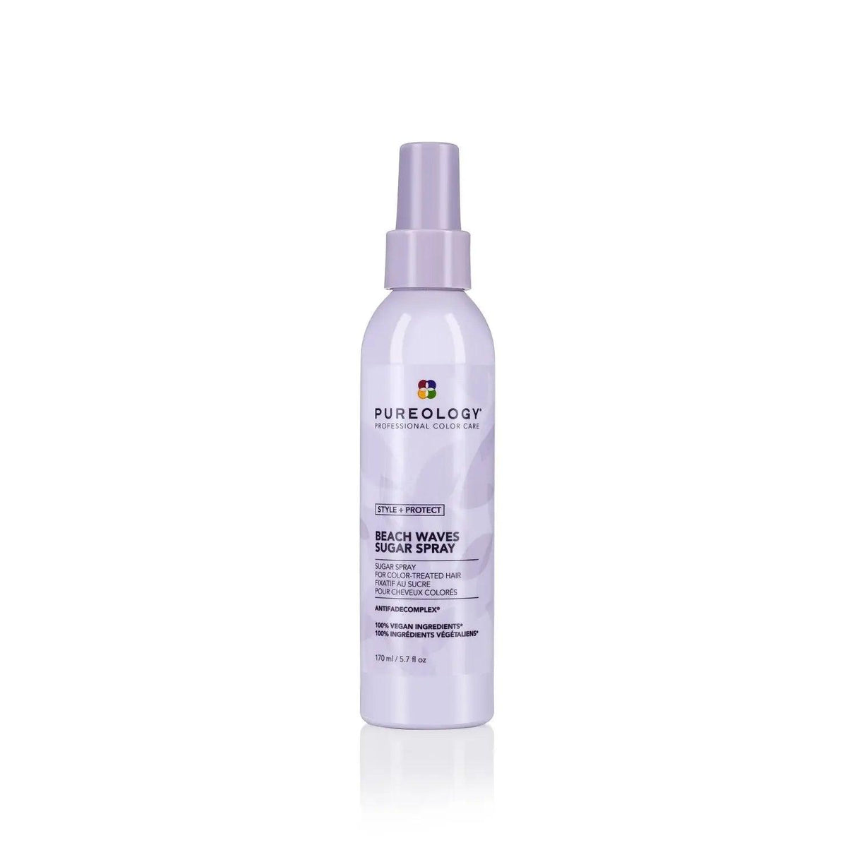 Pureology Style + Protect Beach Waves Texture Spray bottle for soft, beachy waves with texturizing sugar spray.