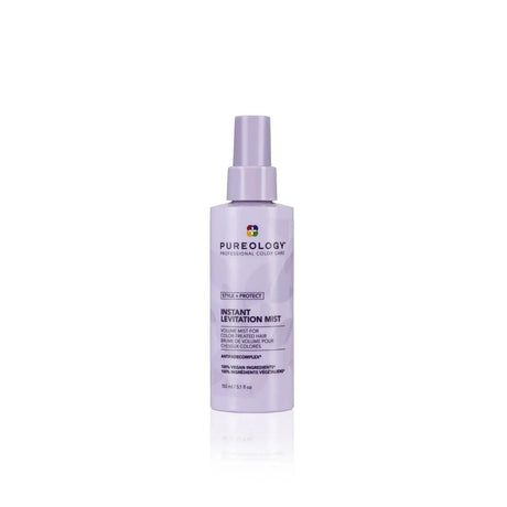 Pureology Style + Protect Instant Levitation Mist for 24-hour volumizing of fine hair, compatible with Pure Volume Shampoo.