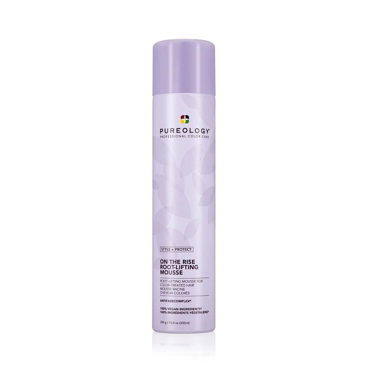 Pureology Style + Protect On The Rise Root Lifting Mousse for volumizing, root-lifting, and enhancing hair volume without buildup.