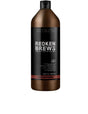 Redken Brews 3 In 1 Shampoo - 1L bottle for men, versatile grooming with shampoo, conditioner, and body wash formula.