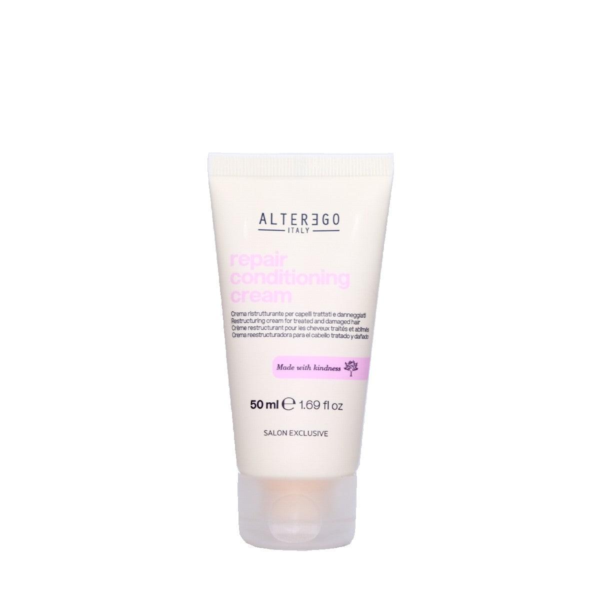 Repair Conditioning Cream tube providing deep nourishment and hair strengthening, free from SLES, SLS, parabens, silicones, petrolatum.