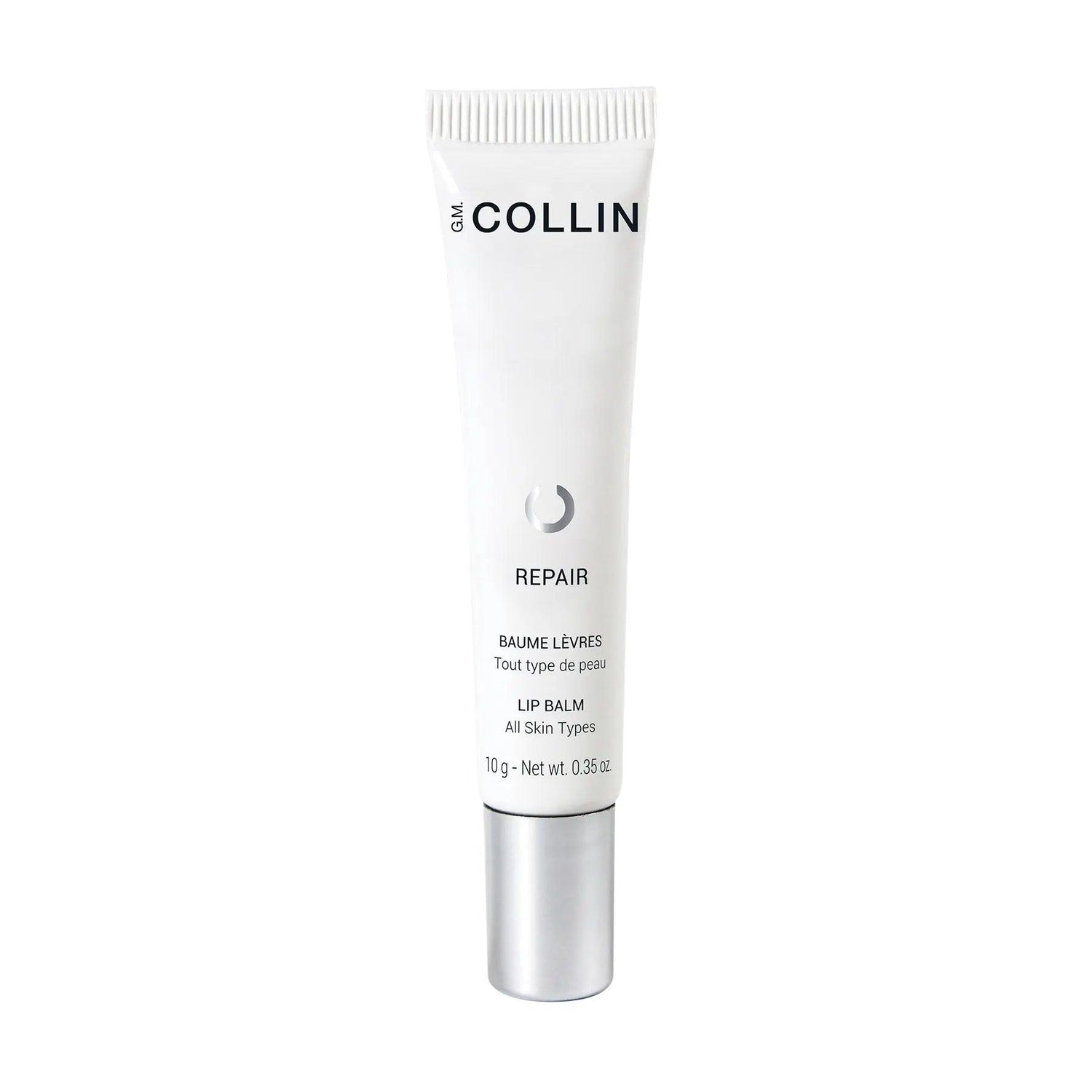 Repair Lip Balm tube for restoring and hydrating dry lips, 10g size.