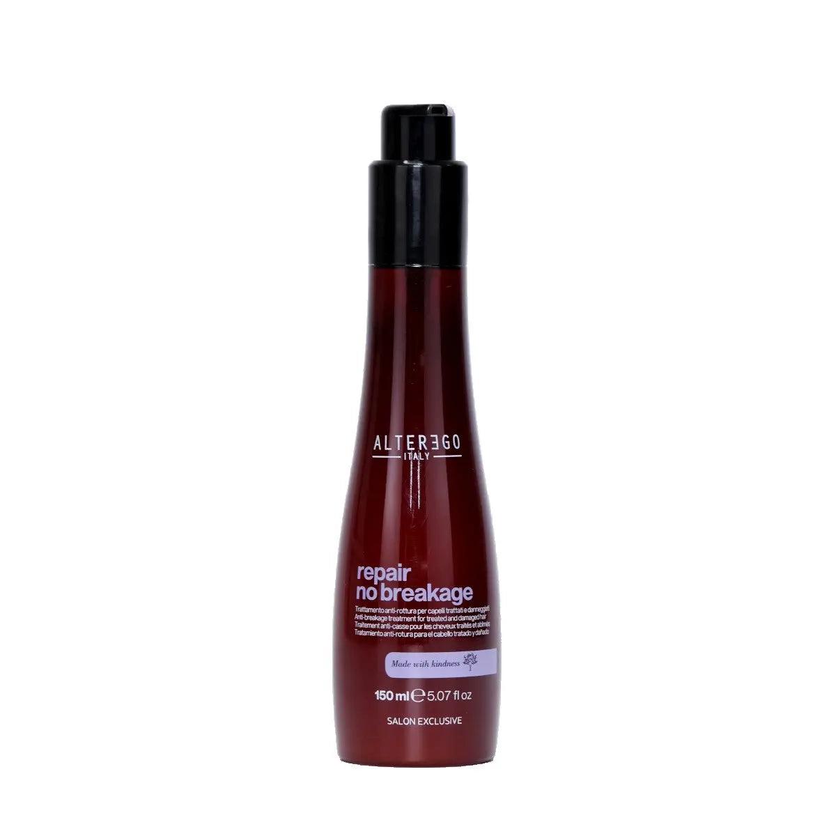 Repair No Breakage hair product bottle for intensive fiber repair and split end prevention, SLES/SLS/Paraben/Petrolatum-free, 150ml.