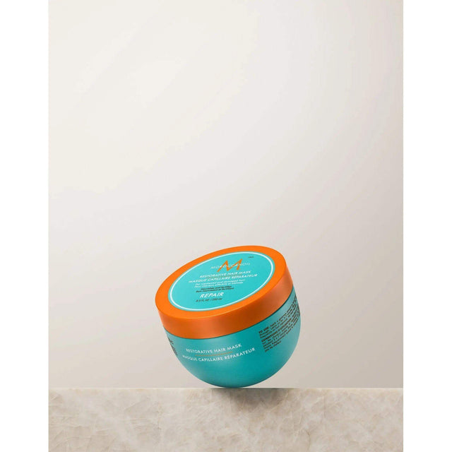 Restorative Repair Hair Mask for damaged hair, deeply penetrates with proteins to enhance moisture and shine in brittle or dry hair.