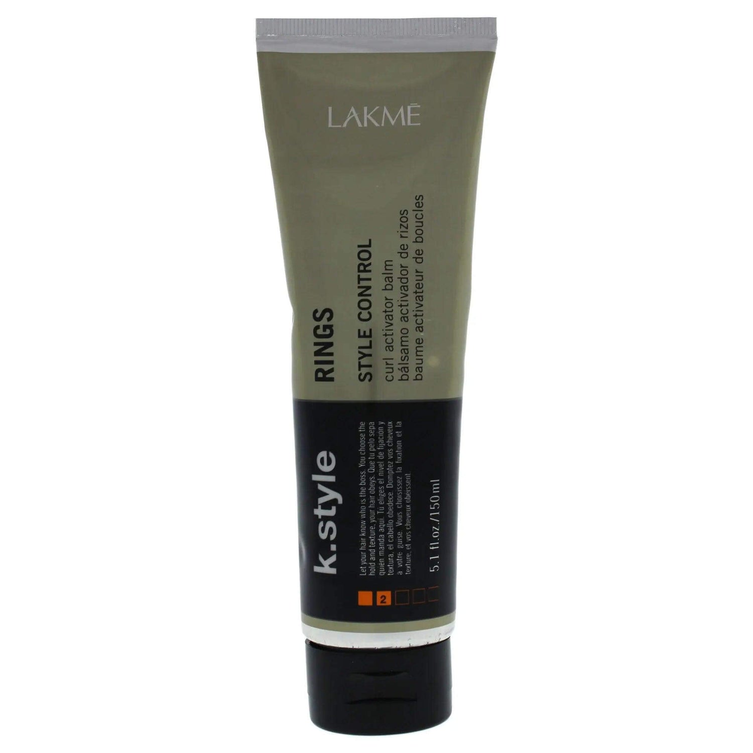 Lakme k.style Rings Curl Activator Balm tube for curls and frizz control, 150ml.