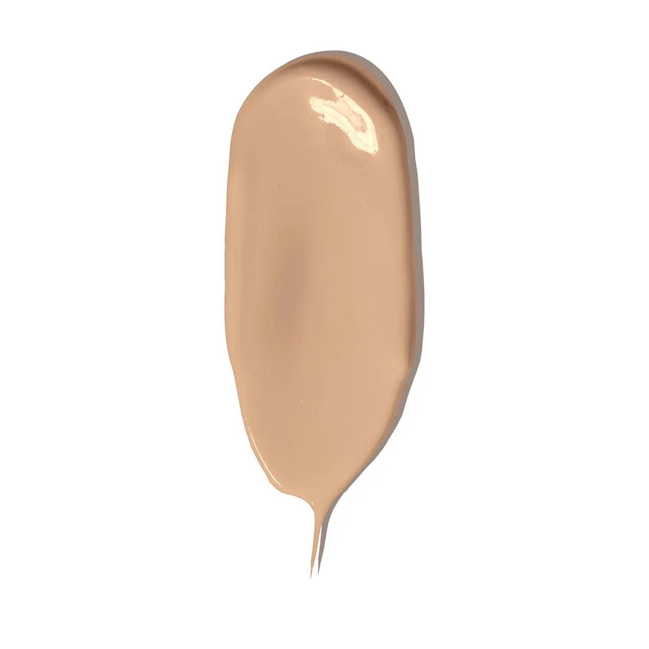 Swatch of Rōsilliance® Tinted Moisturizer Organic Sunscreen SPF 30 in Fresh Rose, showcasing its natural, luminous finish.