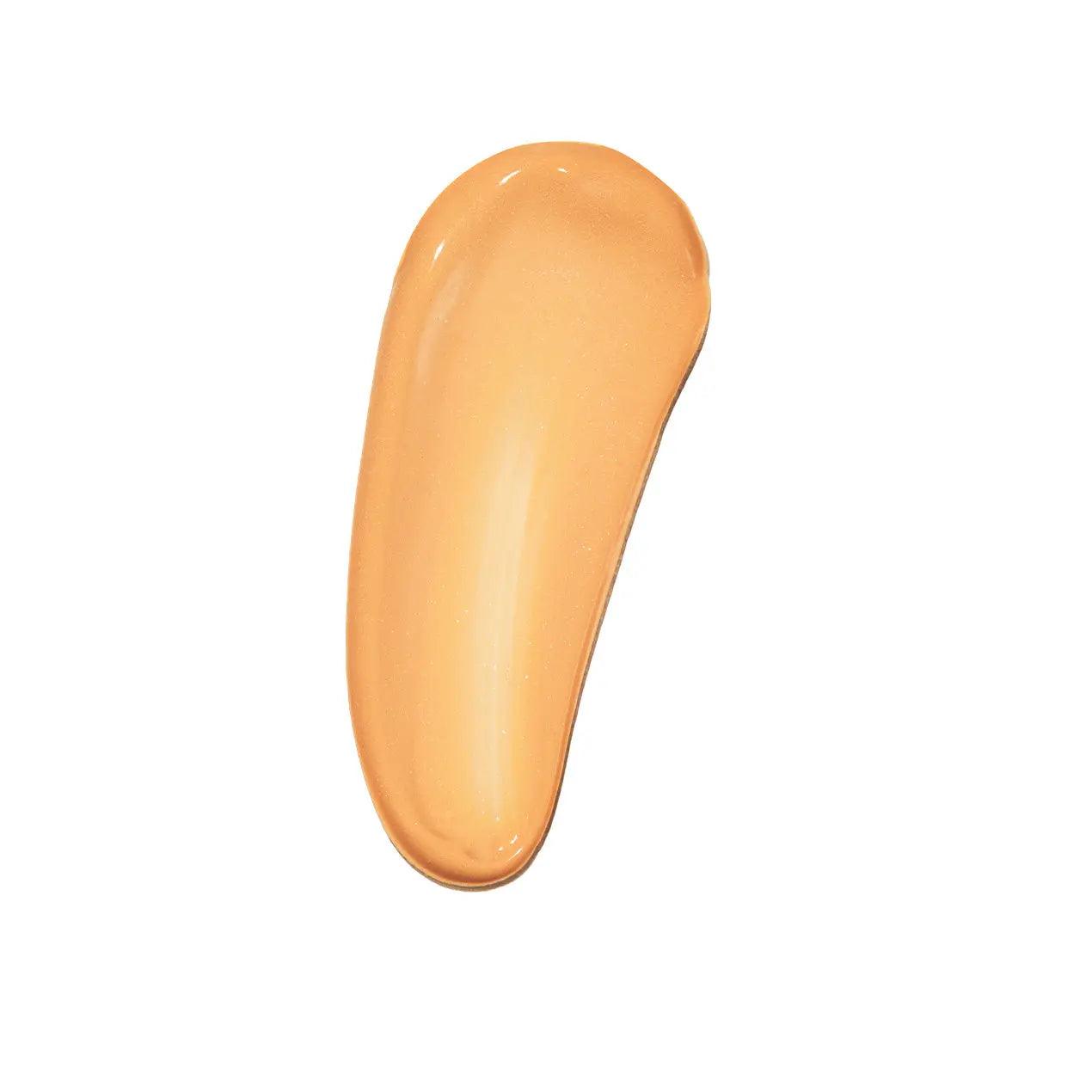 Swatch of Rōsilliance® Tinted Moisturizer Organic Sunscreen SPF 30 in Golden Hour shade, showing a radiant, golden hue.