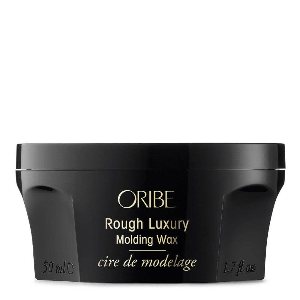 Rough Luxury Molding Wax in black container, 50ml size, for non-chunky, sleek, voluminous hair with a semi-matte finish.