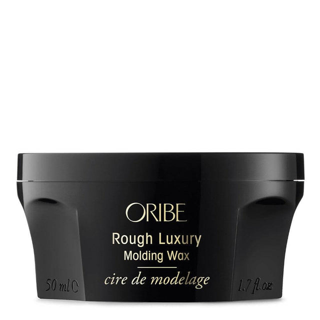 Rough Luxury Molding Wax in black container, 50ml size, for non-chunky, sleek, voluminous hair with a semi-matte finish.