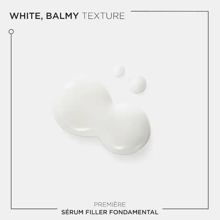 Kérastase Sérum Filler Fondamental white balmy texture for damaged hair treatment.