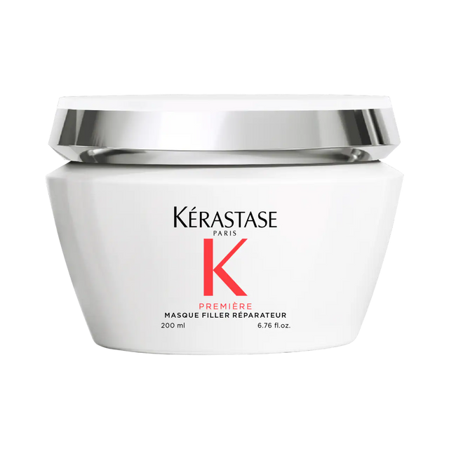 Masque Filler Réparateur for damaged hair - decalcifying hair mask to restore strength and prevent breakage. 200ml jar.