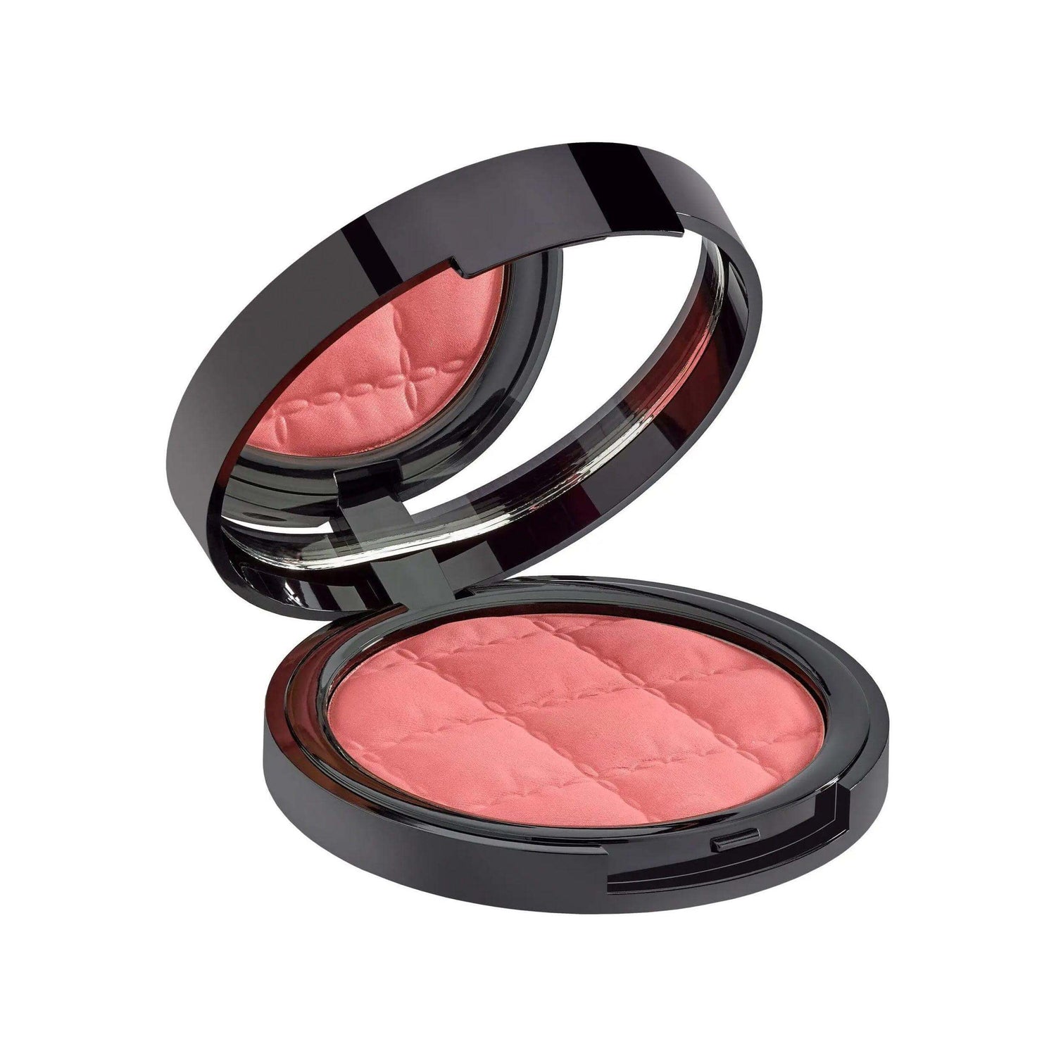 Satin Glow Blush 10gr open compact showing pink blush for radiant and luminous cheeks by Malu Wilz.