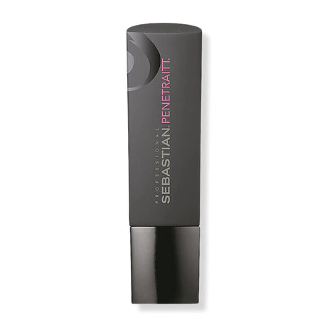 Sebastian Penetraitt Shampoo bottle with active rescue system for chemically-treated hair and heat protection.