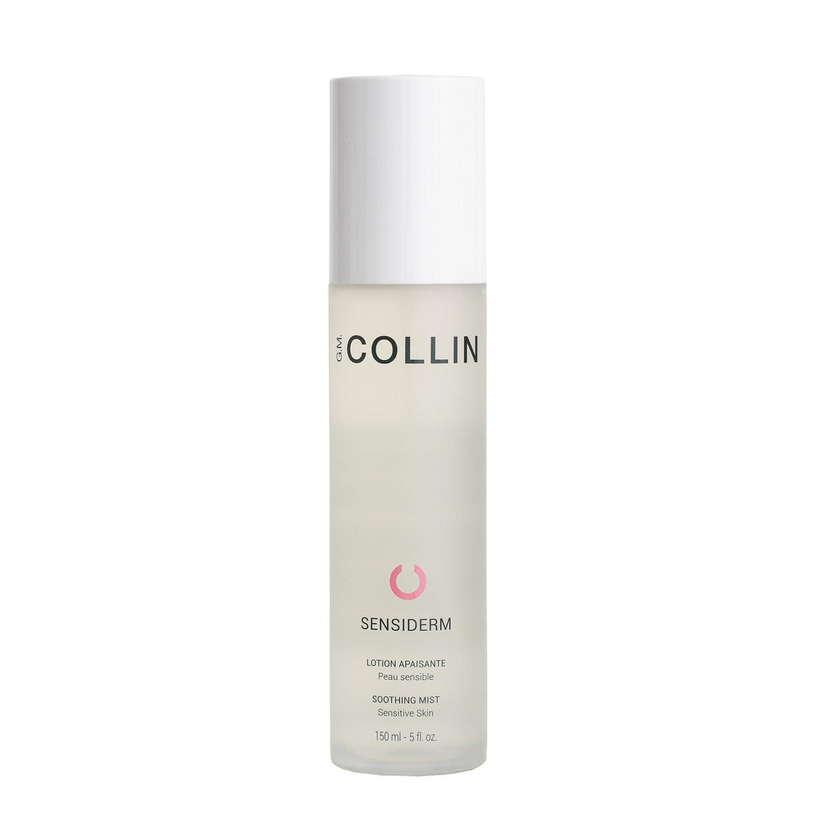 Sensiderm Smoothing Mist bottle for gentle hydration, ideal for dry and sensitive skin, formulated with natural ingredients.
