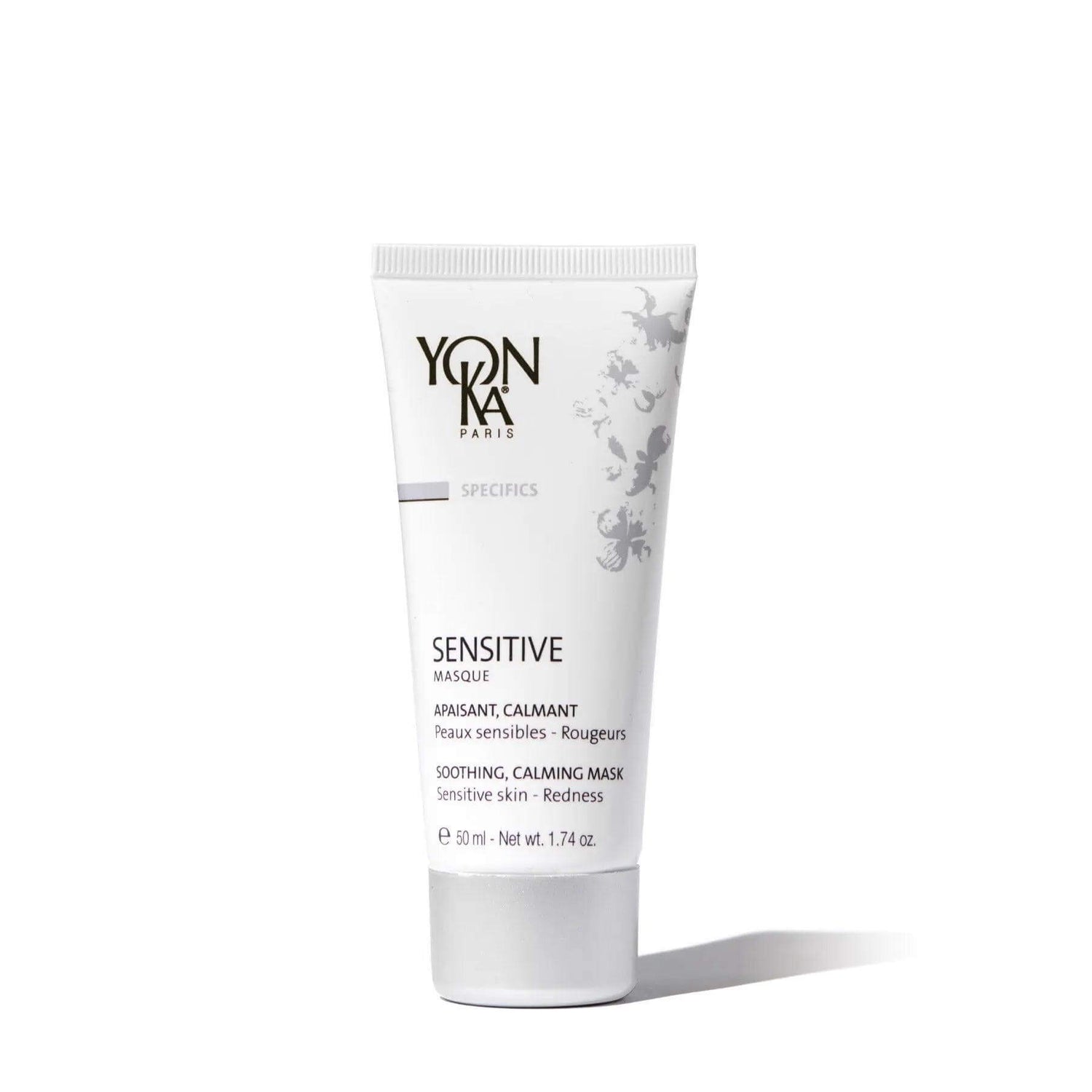 Yonka Sensitive Masque for calming sensitive skin, tube packaging.