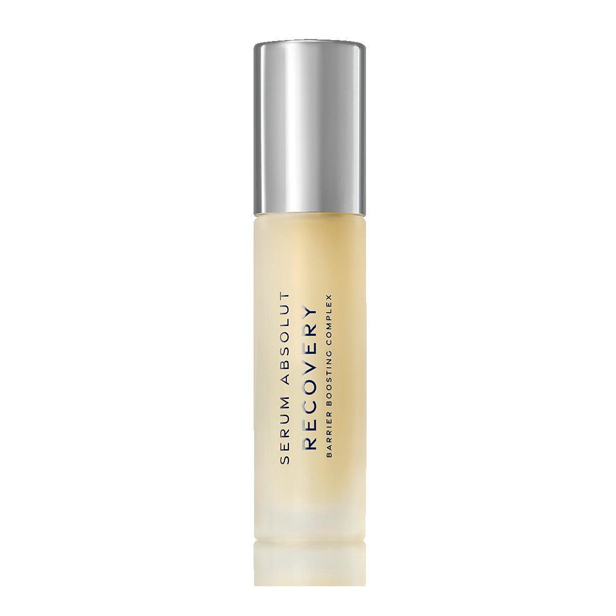 Serum Absolut Recovery bottle for soothing and protecting sensitive skin, relieving itching, redness, and damage.