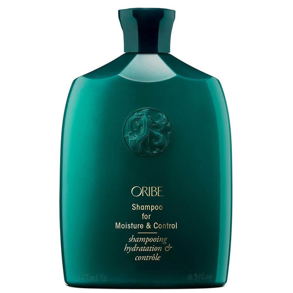 Oribe Shampoo for Moisture & Control bottle for managing wavy and curly hair