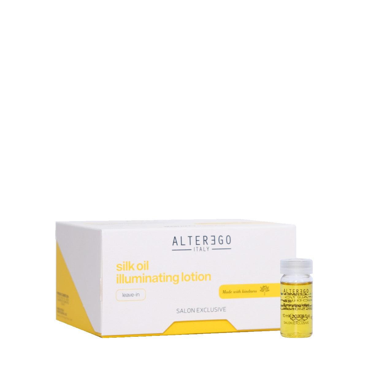Silk Oil Illuminating Lotion for smooth, radiant hair; sulfate, paraben, silicone, petrolatum-free with nourishing formula.