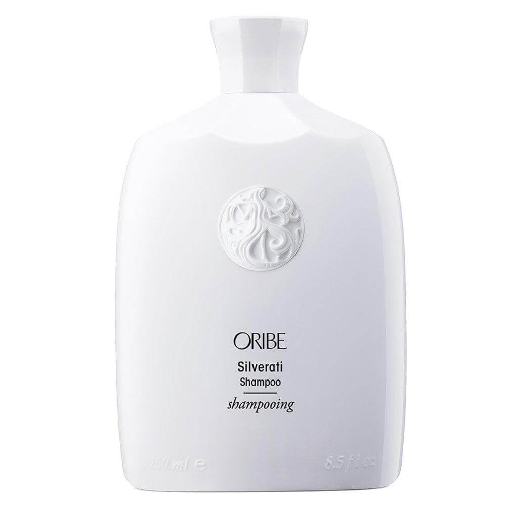 Silverati Shampoo bottle for grey and white hair, enhances shine and removes dullness.