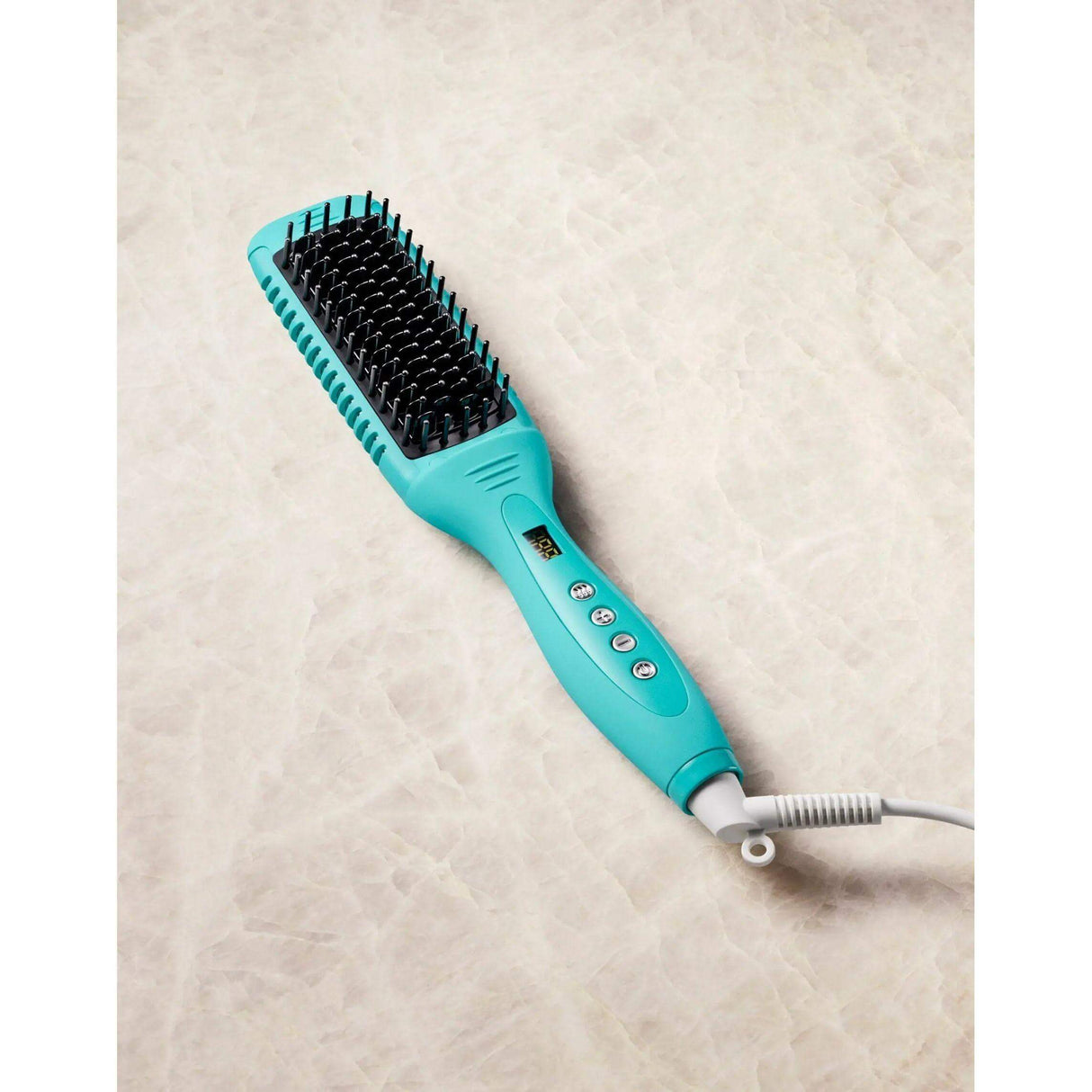 Smooth Style Ceramic Heated Brush with advanced ionic technology and heated beveled edges for sleek, frizz-free hair styling.