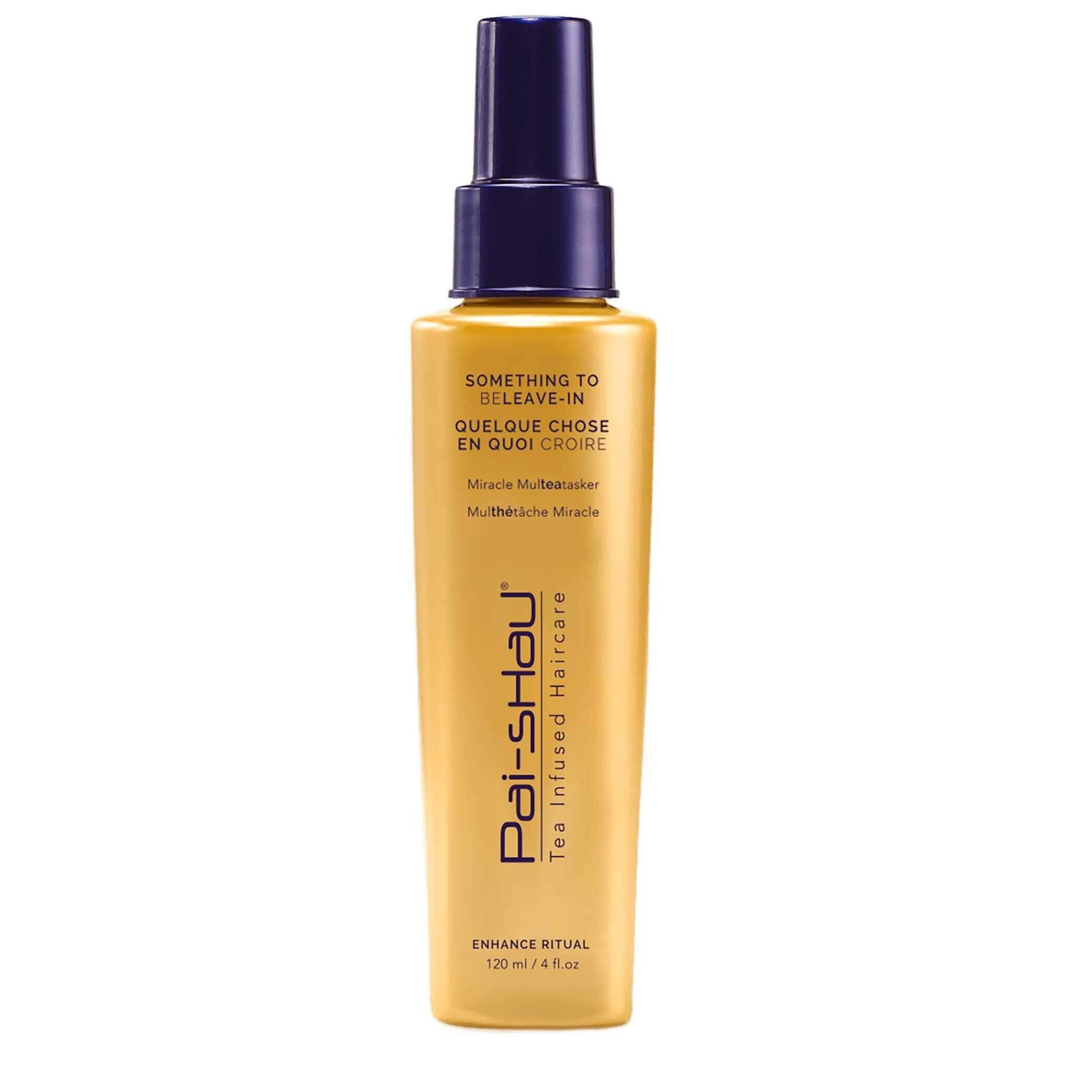 Pai Shau Something To BeLeave-In leave-in conditioner bottle with Signature Tea Complex for hydration and shine.