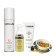 Soothing Bundle for Dry Skin featuring cleanser, serum, moisturizer, and ceramide capsules by G.M. Collin.