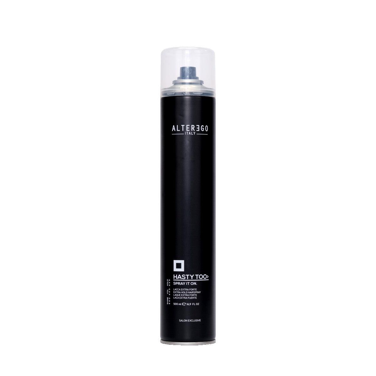 Extra hold hairspray can for curling, volume, density, and hydration, ensuring 24/7 flawless looks with enhanced curl resilience.