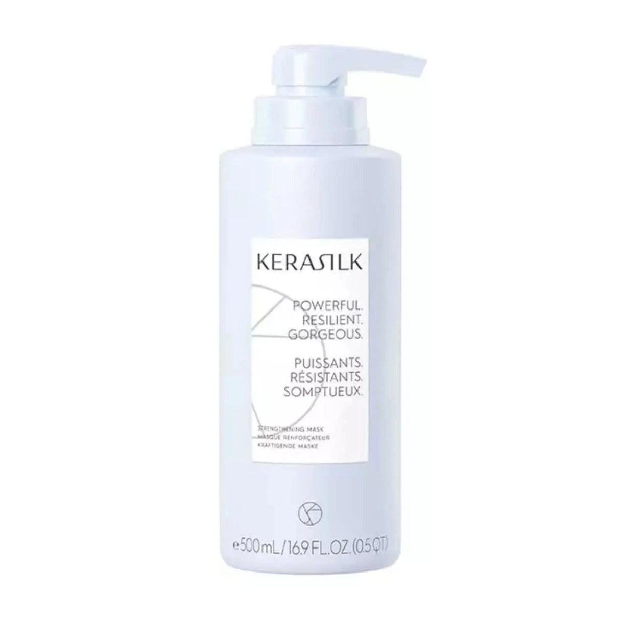 Kerasilk Strengthening Mask bottle for revitalizing and fortifying damaged hair, 500ml size.