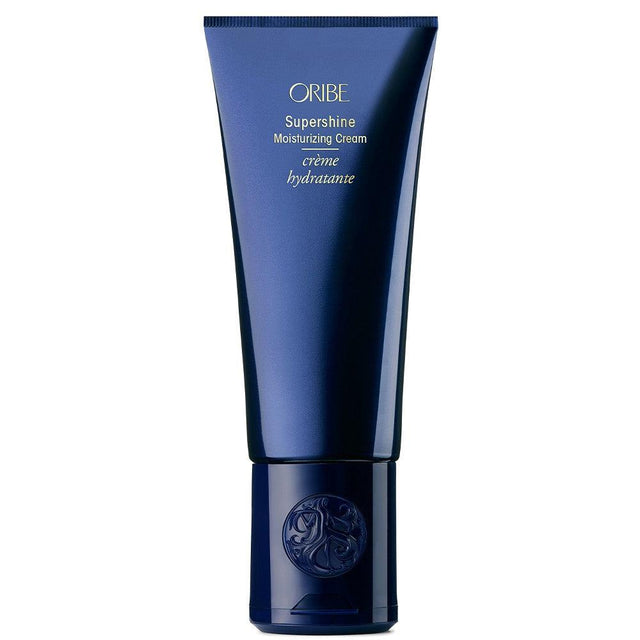 Supershine Moisturizing Cream tube for glossy, residue-free hair shine and support.