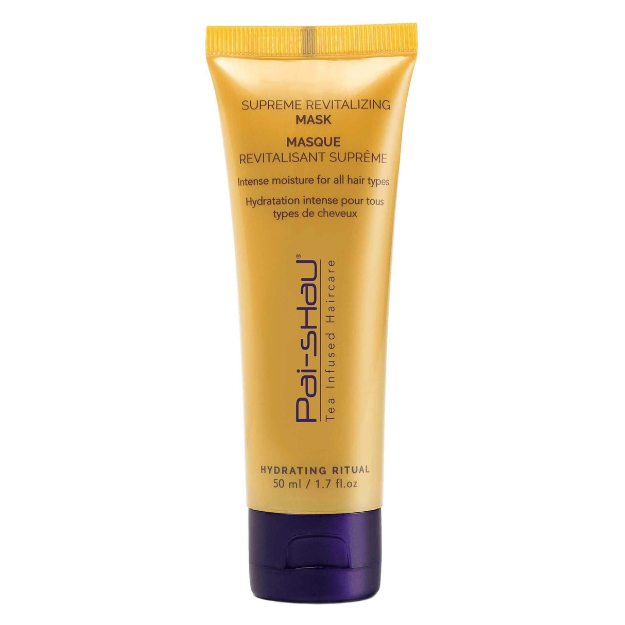 Supreme Revitalizing Mask bottle for lightweight hydration and volume in hair care.