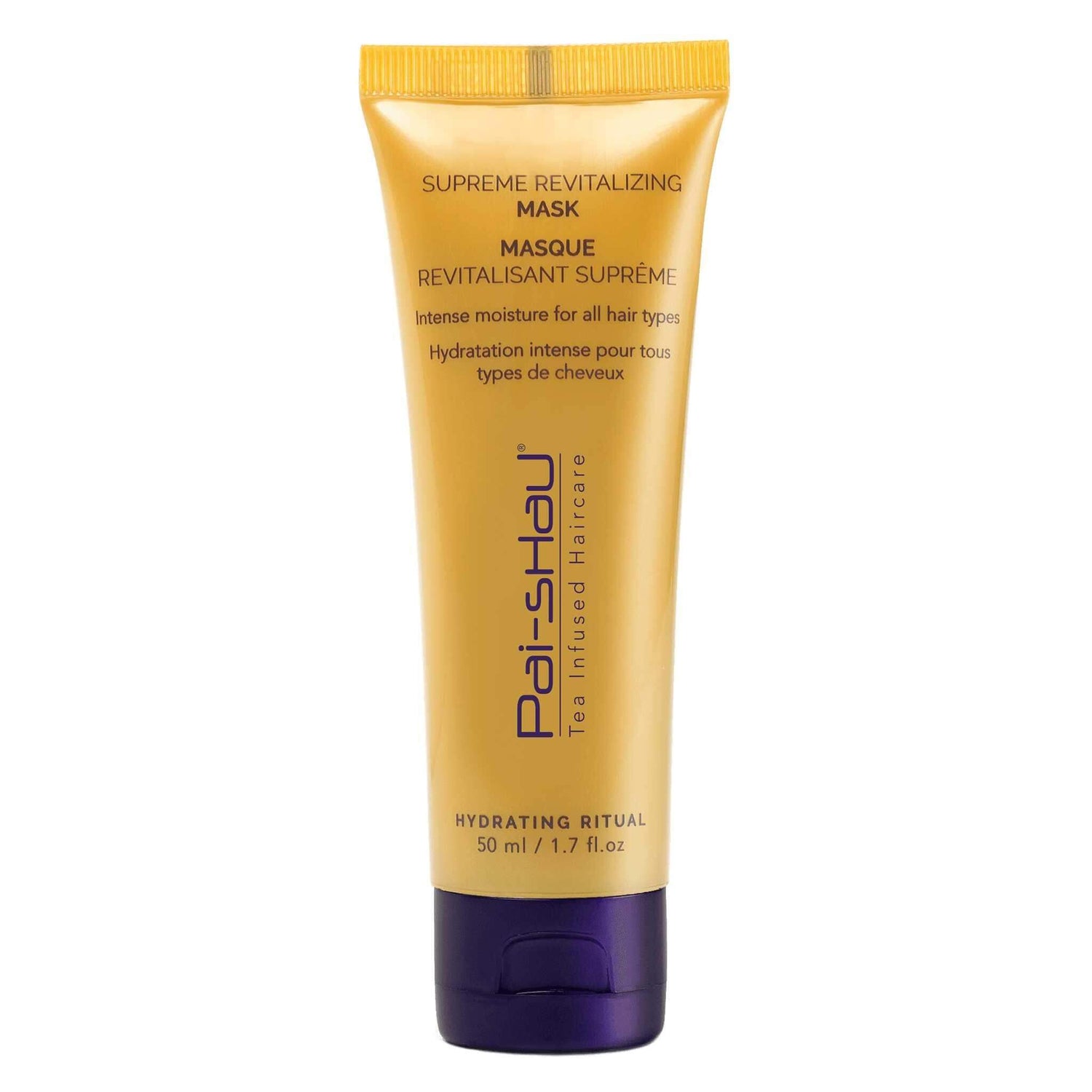 Supreme Revitalizing Mask bottle for lightweight hydration and volume in hair care.