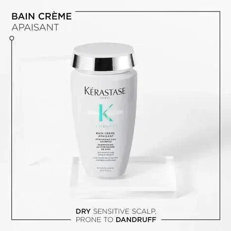 Kerastase Symbiose Bain Crème Apaisant for sensitive, dry scalp, anti-dandruff shampoo.