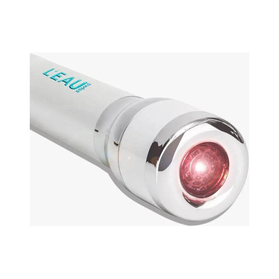 Close-up of L'Eau Swiss Syringe Instant Eye Filler with Apple stem cell extracts for reducing fine lines and wrinkles.