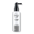 Nioxin System 1 Scalp & Hair Treatment for fine hair with light thinning, featuring volumizing technology in 100ml bottle.