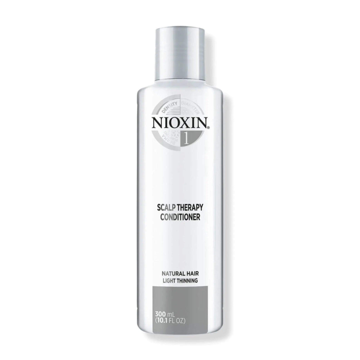 System 1 Scalp Therapy Conditioner by Nioxin for hydrating thinning natural hair, 300 ml bottle.