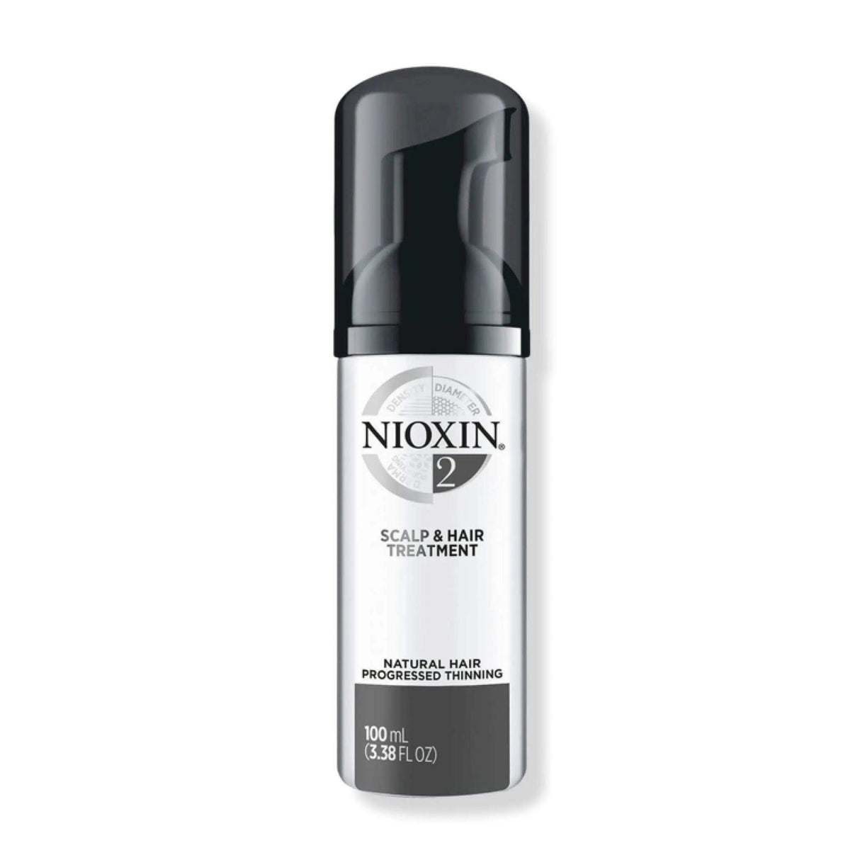 Nioxin System 2 Scalp & Hair Treatment for fine, natural hair with progressed thinning.