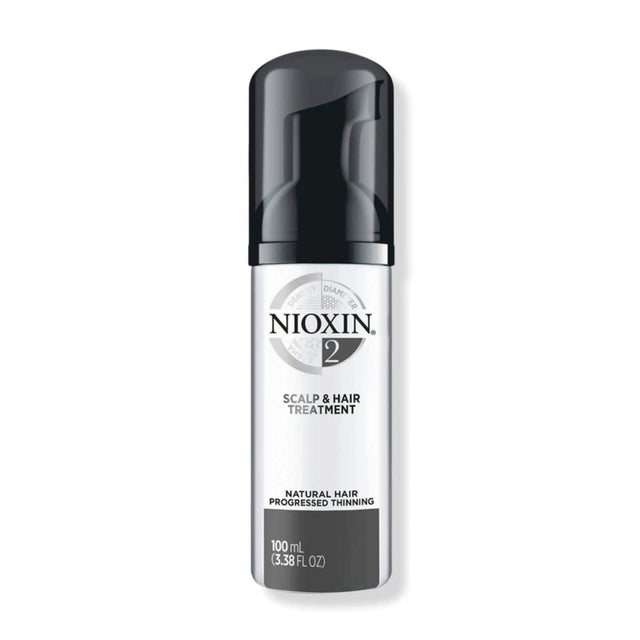 Nioxin System 2 Scalp & Hair Treatment for fine, natural hair with progressed thinning.