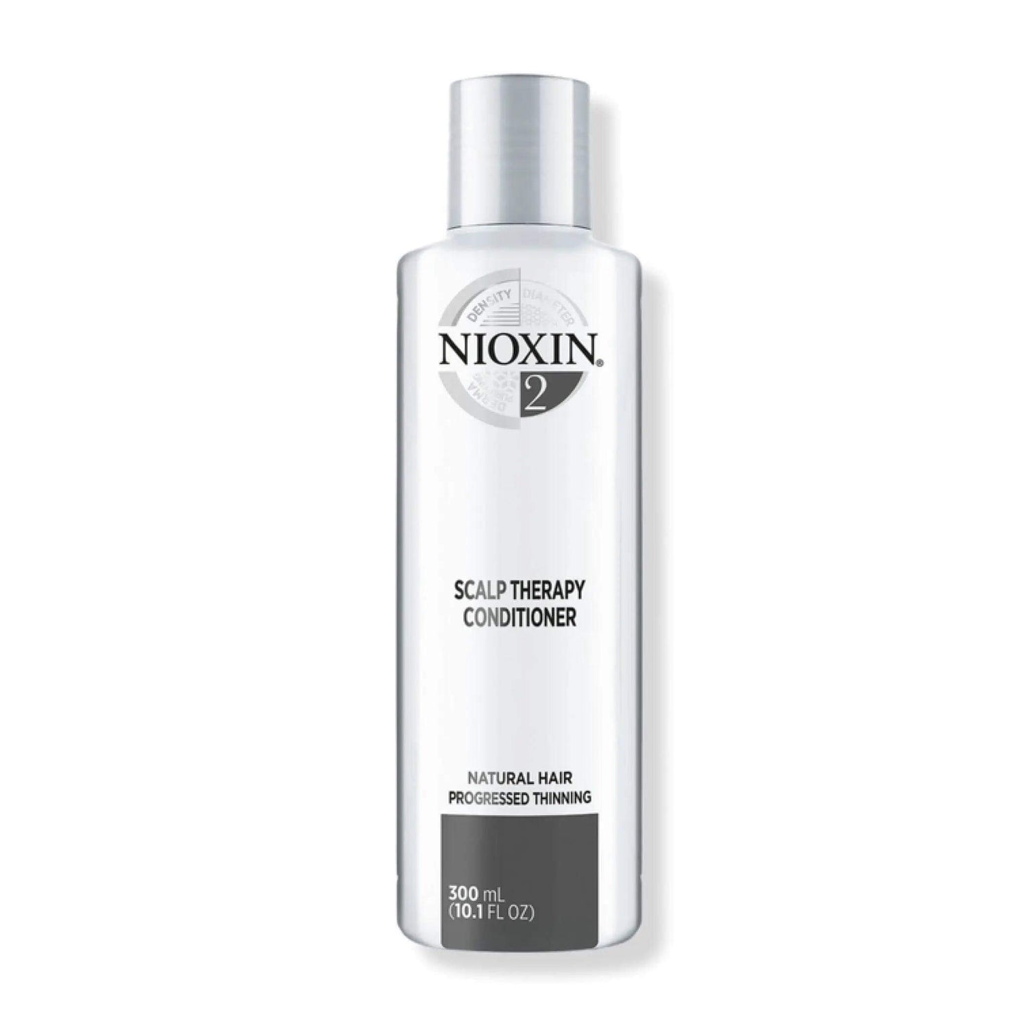 Nioxin System 2 Scalp Therapy Conditioner for fine, natural hair with progressed thinning, hydrates scalp and promotes thicker hair growth.