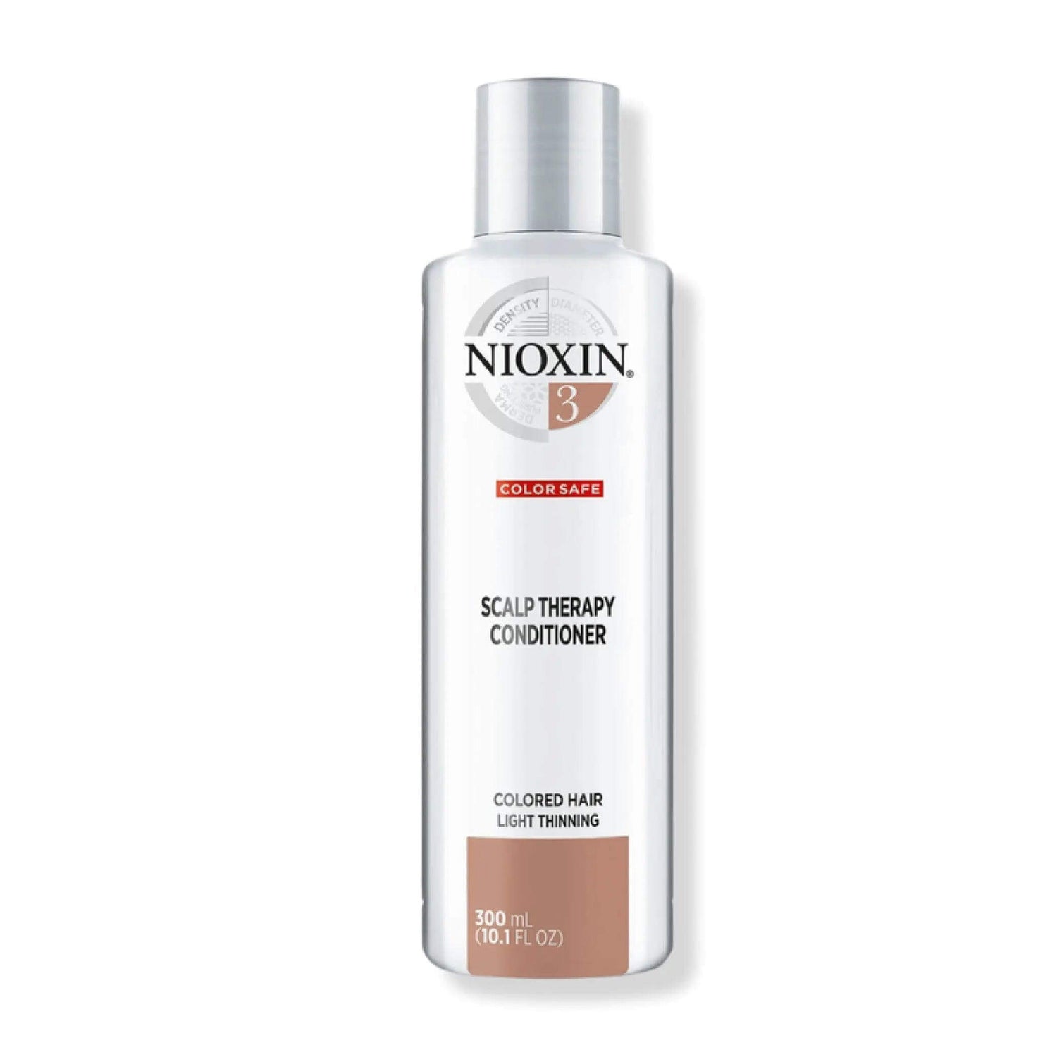 Nioxin System 3 Scalp Therapy Conditioner for color treated, light thinning hair, 300 ml bottle.