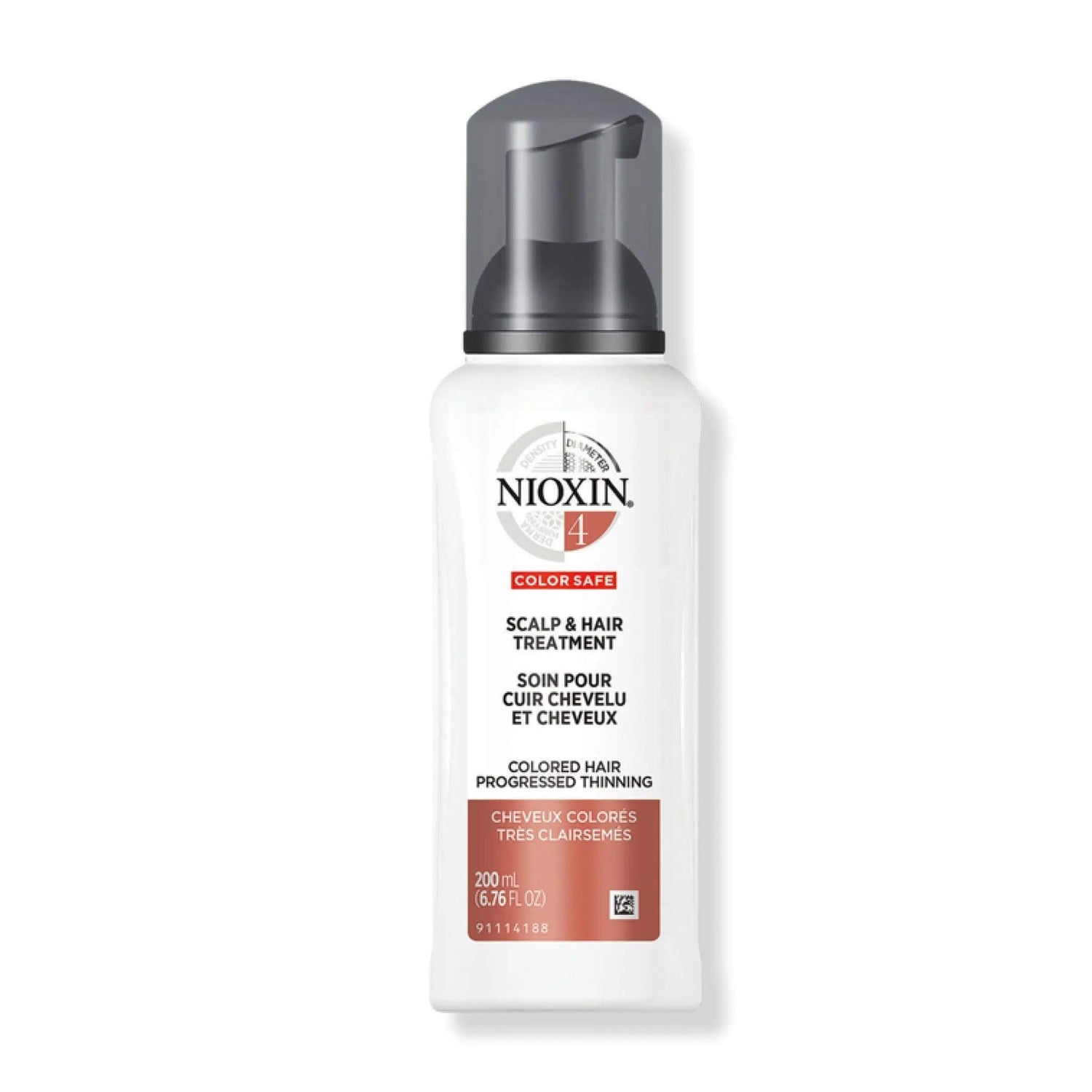 Nioxin System 4 Scalp & Hair Treatment for Colored Chemically Treated Hair, Progressed Thinning, 200ml Bottle