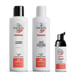 Nioxin System 4 Hair Care Kit for color-treated thinning hair, includes cleanser shampoo, revitalizing conditioner, and scalp treatment.