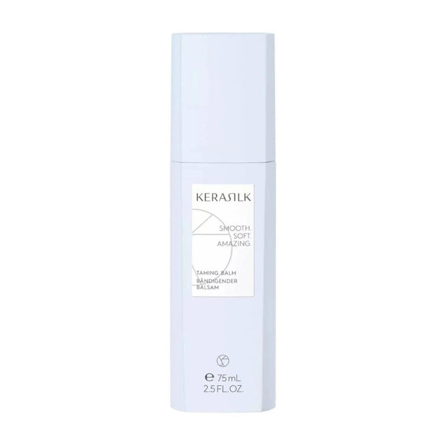 Kerasilk Taming Balm bottle for frizz control and shine in all hair types, 75ml.