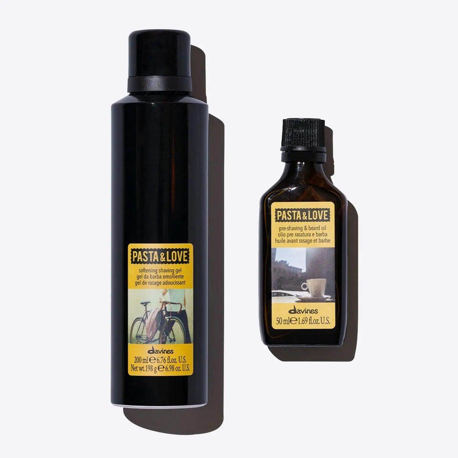 Pasta & Love Softening Shave Gel and Pre-Shave Beard Oil Set for a Healthy Beard