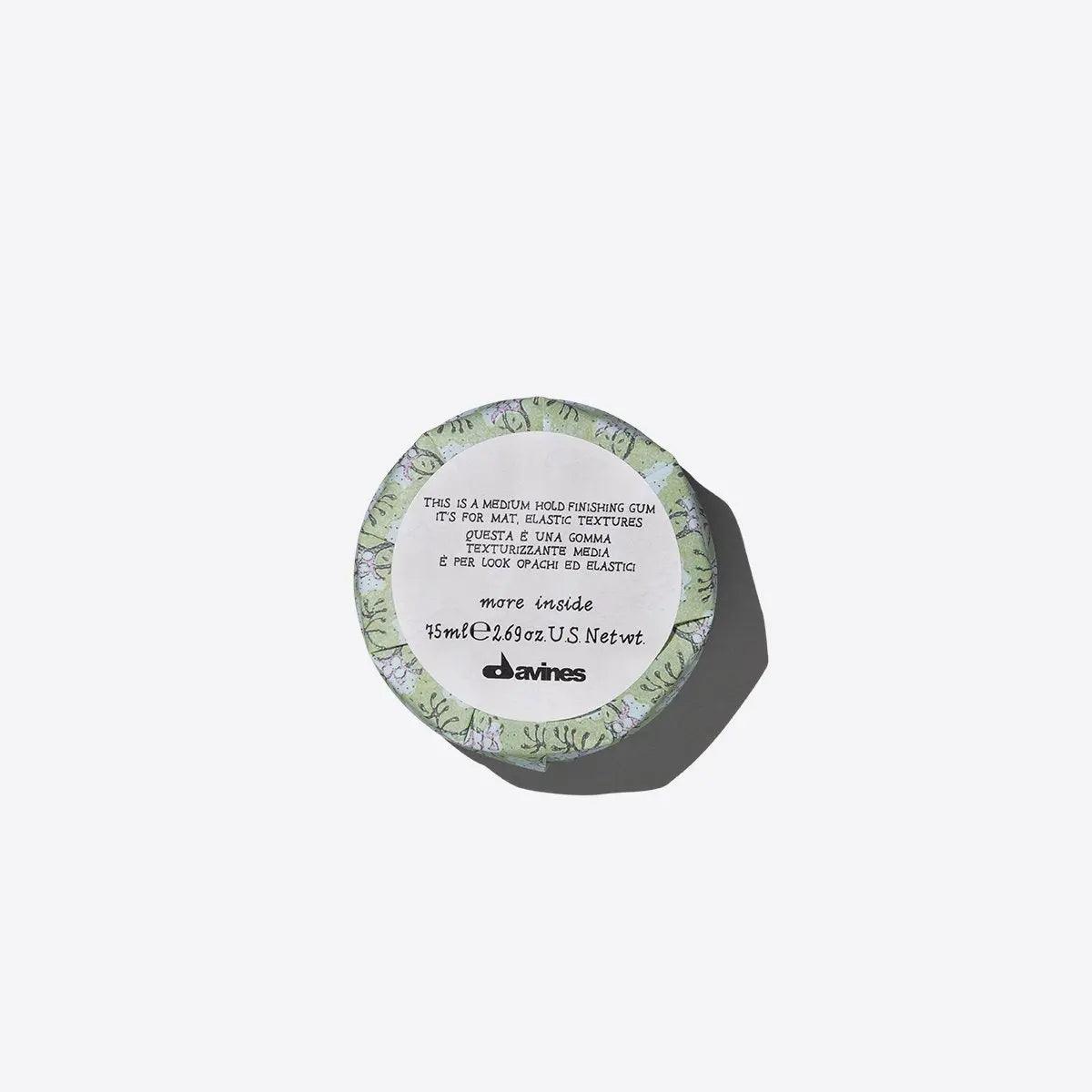 Davines Medium Hold Finishing Gum 75ml for smooth styles and texture with no residue. Flexible and lightweight styling product.