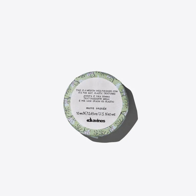 Davines Medium Hold Finishing Gum 75ml for smooth styles and texture with no residue. Flexible and lightweight styling product.