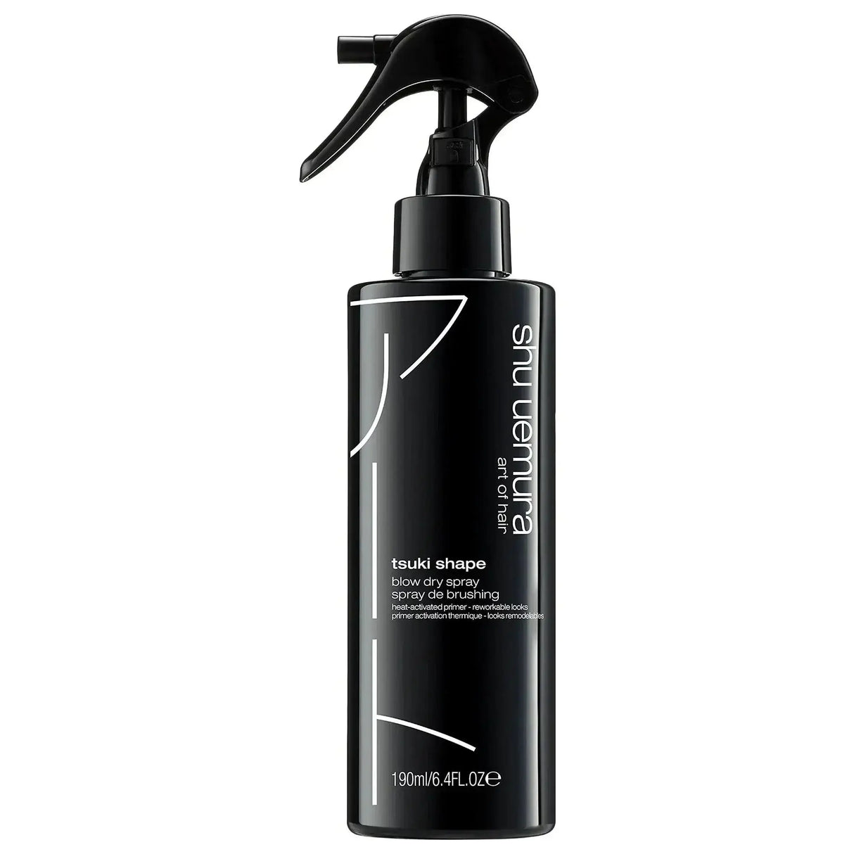 Tsuki Shape Heat-Activated Blow Dry Spray bottle for enhancing volume and definition on fine to medium hair.