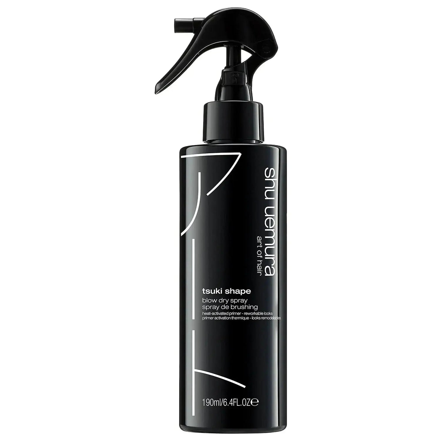 Tsuki Shape Heat-Activated Blow Dry Spray bottle for enhancing volume and definition on fine to medium hair.