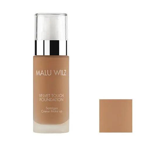 Malu Wilz Velvet Touch Foundation 30ml bottle with velvety finish for perfect complexion.